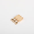 Layered Magnetic Necklace Clasp - Irregular Gold 3-Spacer Clasp [BDZSQBAQ]