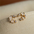 Harlan Camellia Pearl Earrings - Ear Stud Style [0PCD60JQ]