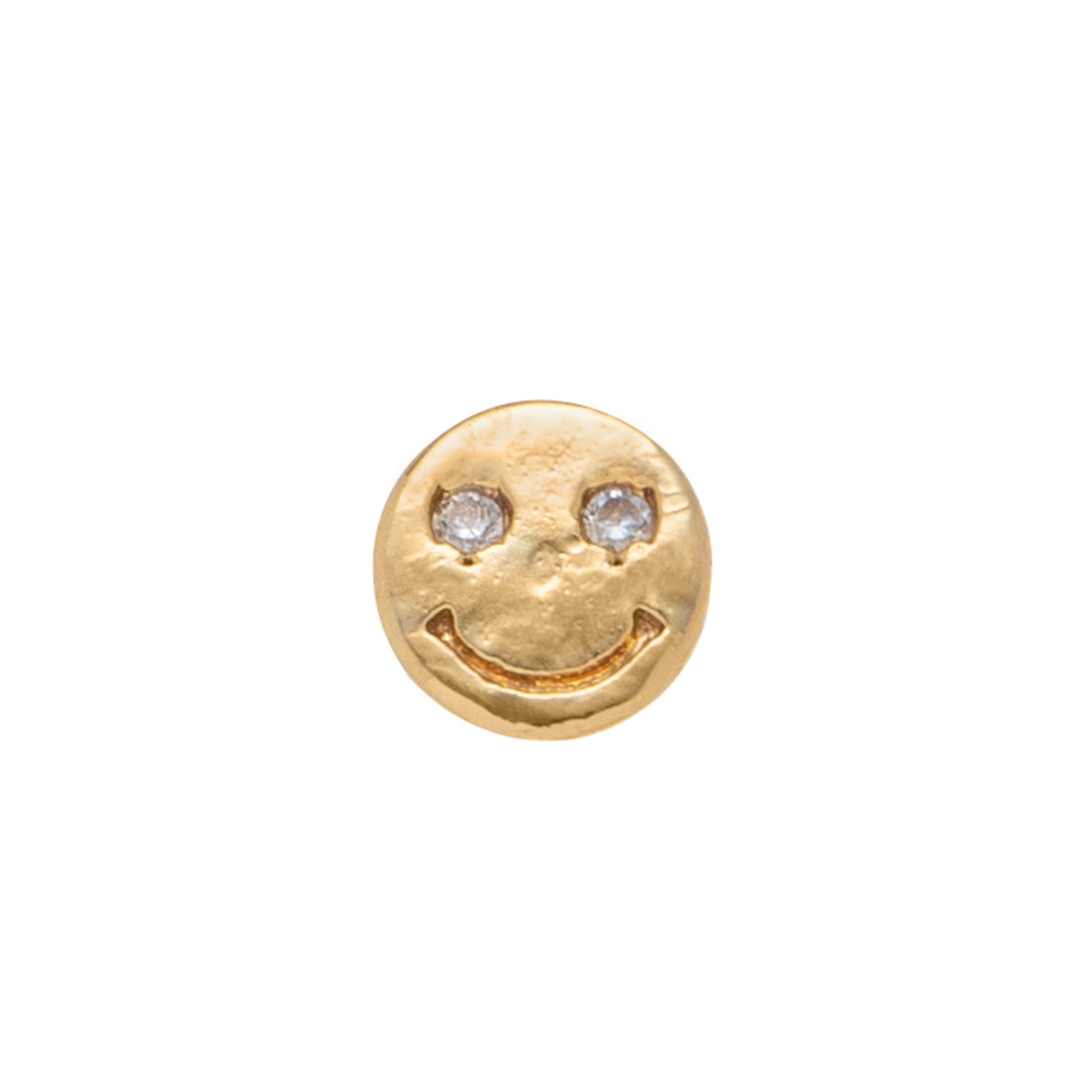 Floating Glass Locket Pendant Necklace - Smiley Face (Single Charm) [YESQQC2C]