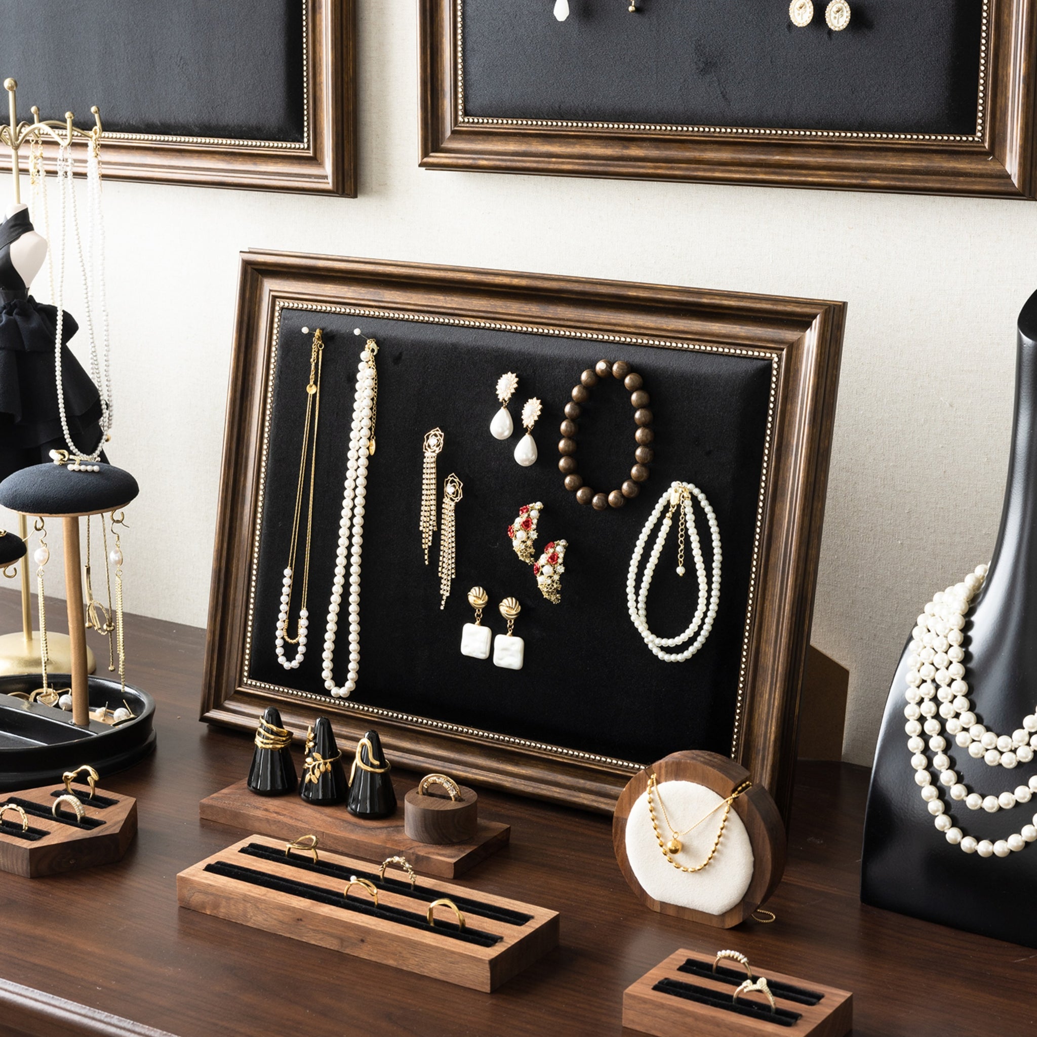 Gypsy Black Velvet Jewelry Display Frame