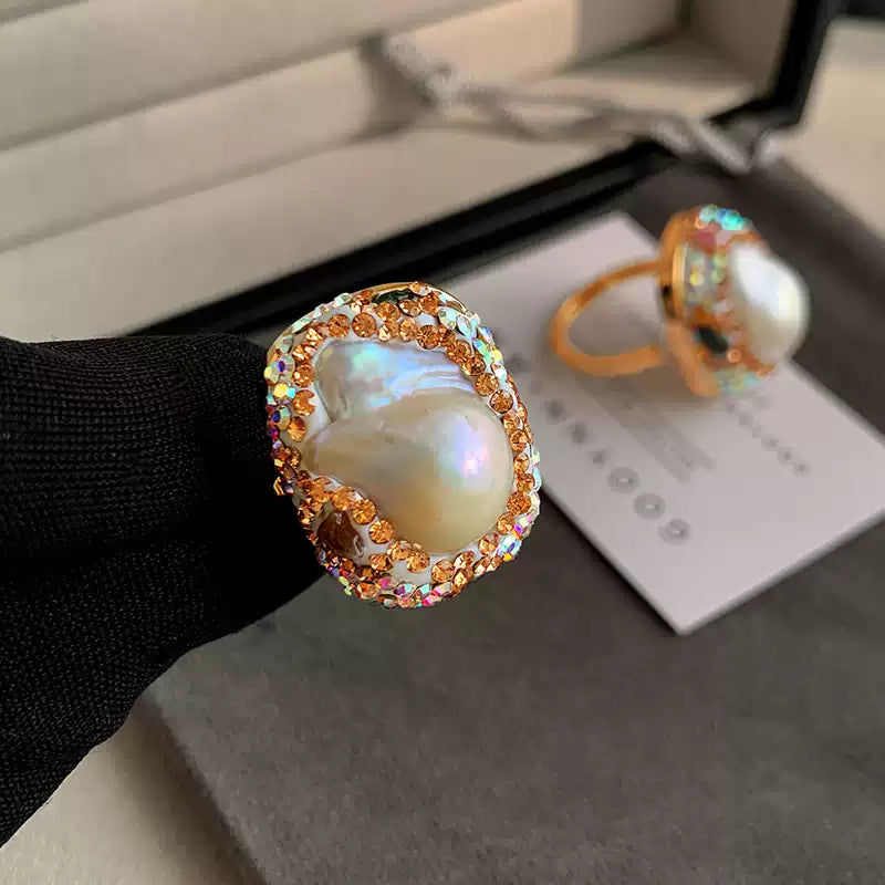 Baroque Pearl Statement Ring