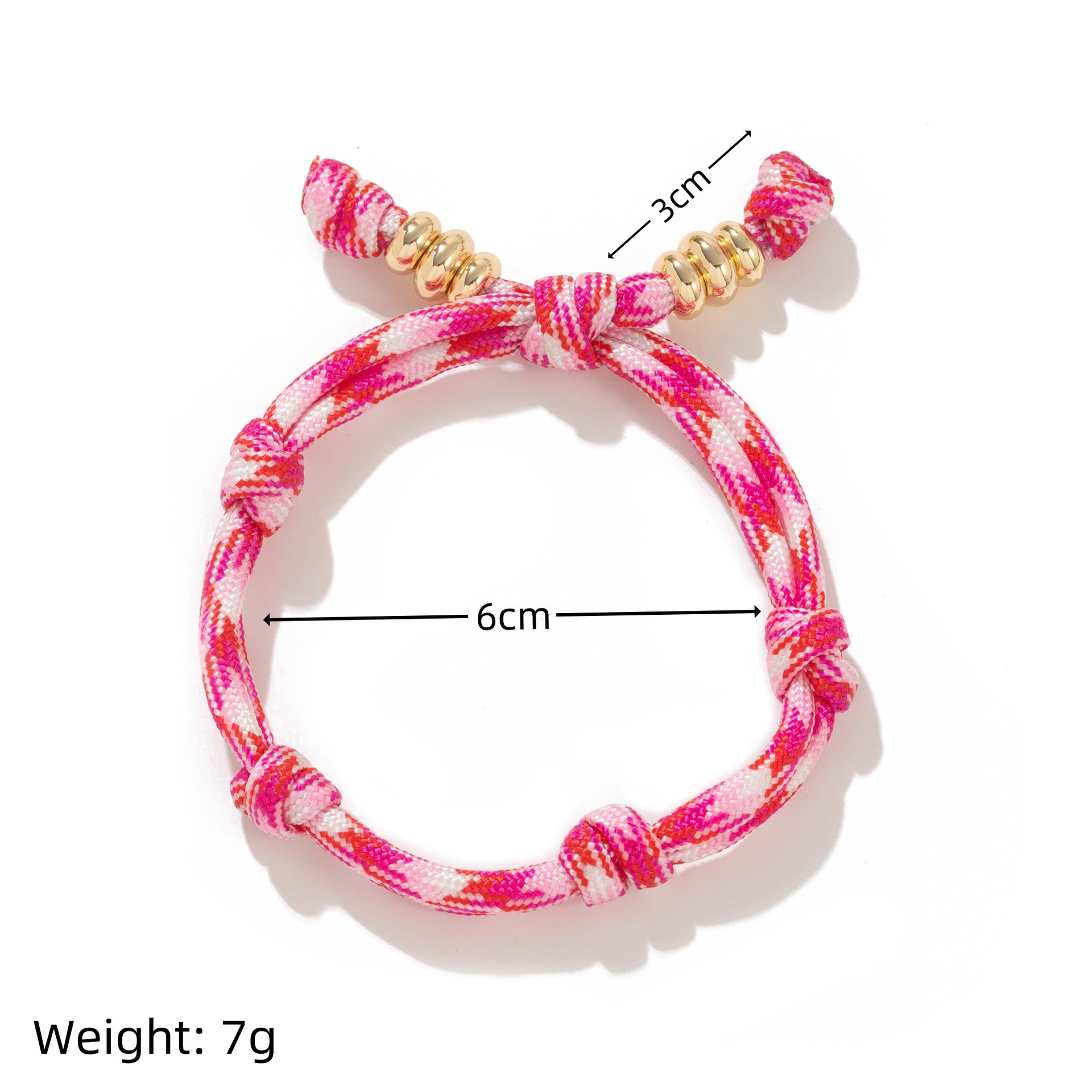 Daphney Braided Heart Bracelet - Pink Bracelet [2YX5Q1Q9]