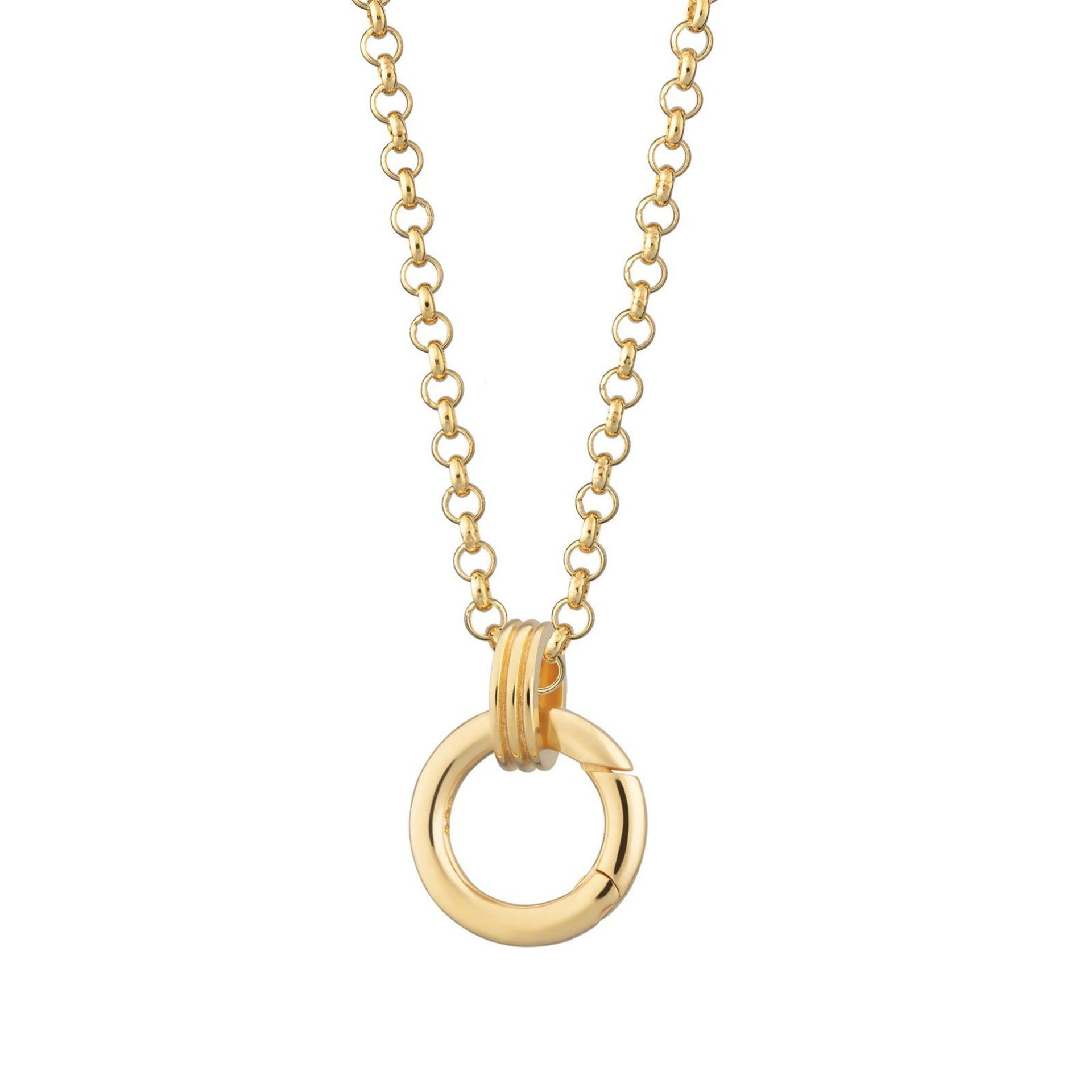 Mini Elephant Pendant Necklace - Adjustable Ring Chain [988HFQXG]
