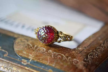 Dragon Crimson Mosaic Ring