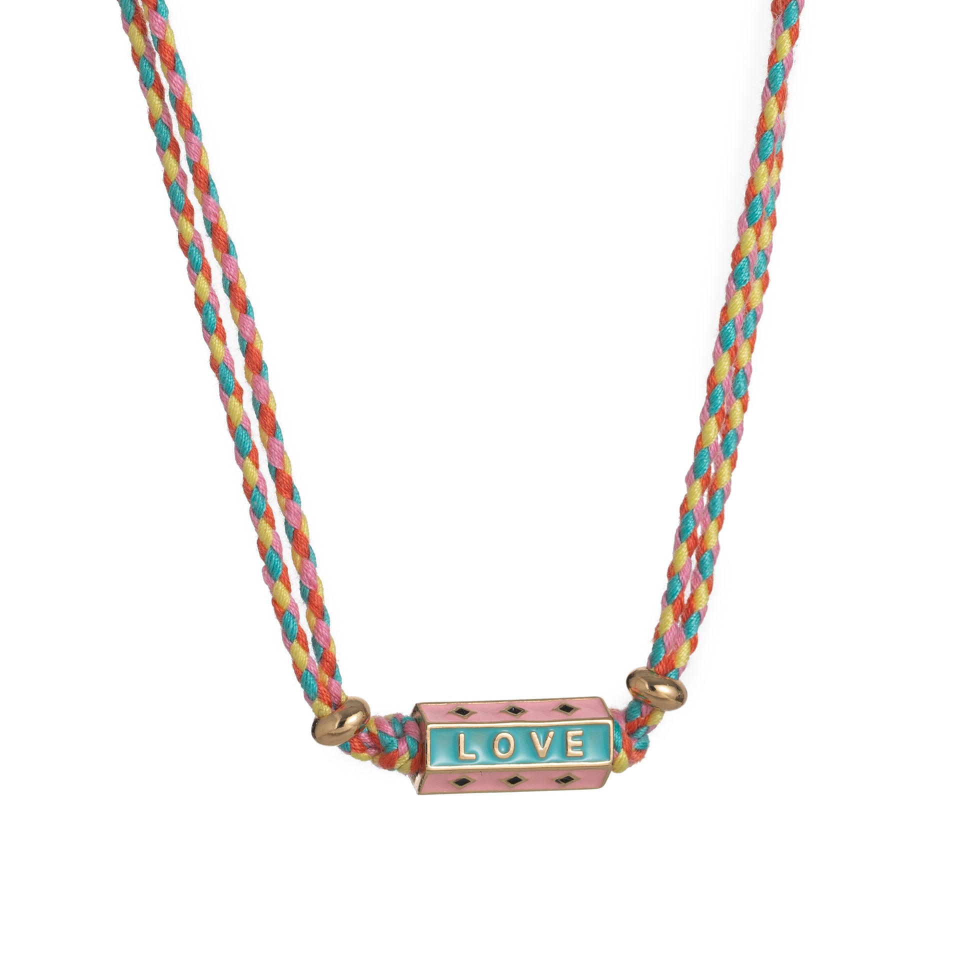 Heart Pendant Chain Necklace - Pink Necklace [FKMJ45LR]