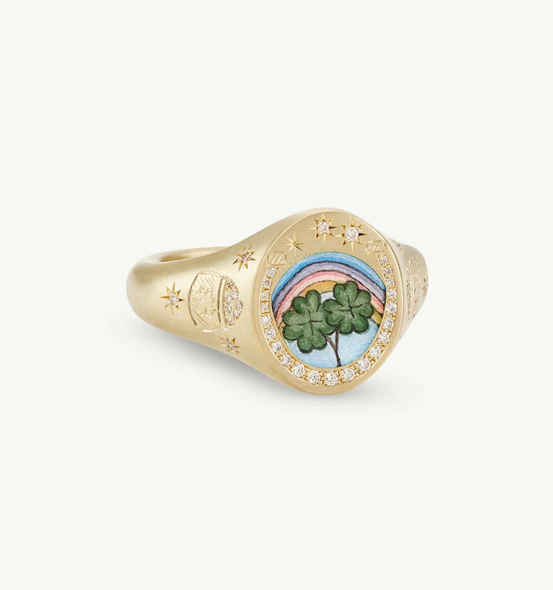 Camreigh Titanium Statement Ring - Lucky Ring [1KZ2DLD2]