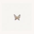 Jayme Dainty Zircon Charm Necklace - Full Diamond Butterfly [CY84L7AS]