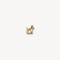 Jayme Dainty Zircon Charm Necklace - Small Cat [BP315H6U]