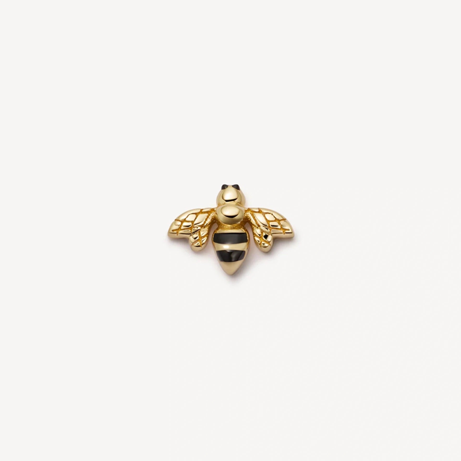 Floating Charm Locket Necklace - Gold Bee Charm [ZD9AG6RB]