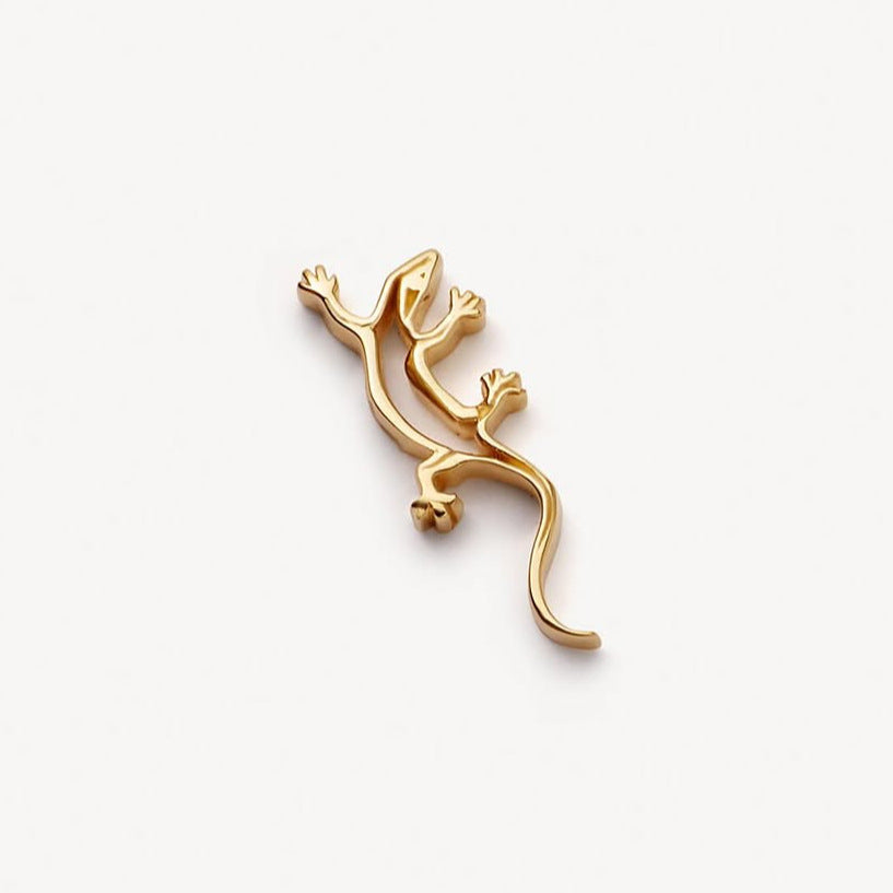 Floating Glass Locket Pendant Necklace - Gecko (Single Charm) [5ECX5Y3G]