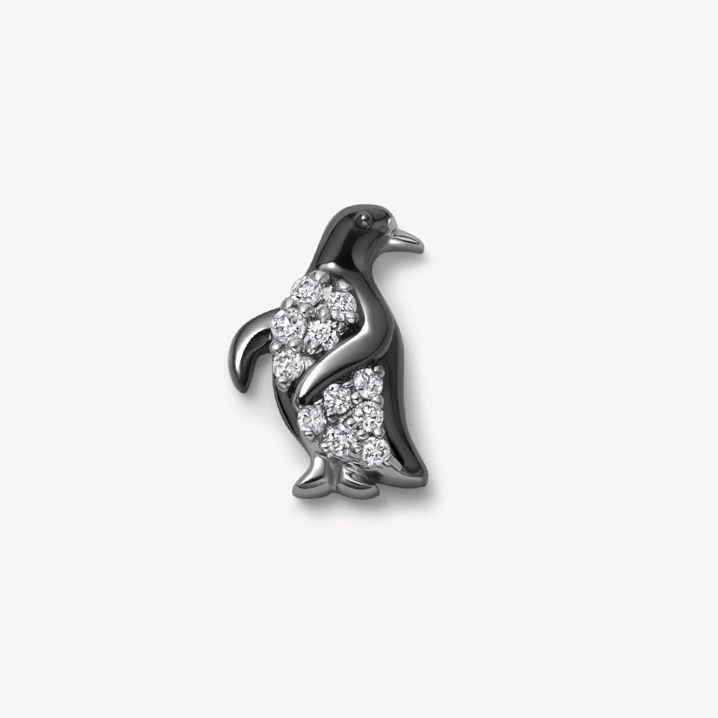 Floating Charm Locket Necklace - Penguin (Single Charm) [QJM44HV7]