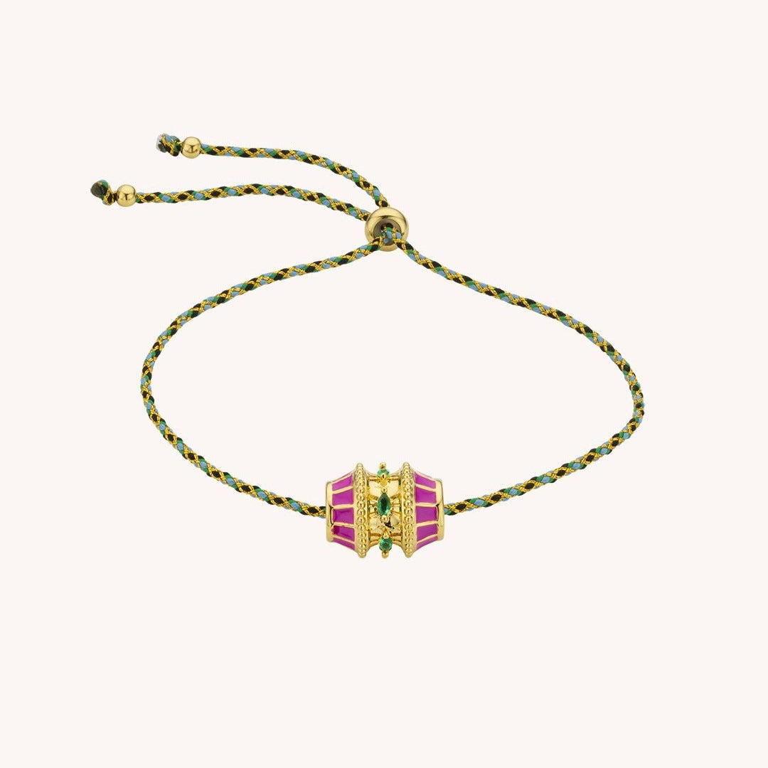 Twisted Chain Link Necklace - Pink Bracelet [2AGBDTZH]