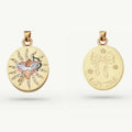 Vintage Inspired Tarot Pendant Necklace - The Lovers (Double-sided No Buckle) [U0DDIUR2]