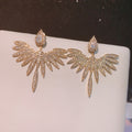 Eevie Crystal Wing Convertible Earrings - Gold [X8UDQMRF]
