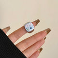 Madison Enamel Butterfly Ring - Light Blue Butterfly [6E5S44D0]