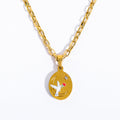 Vintage Inspired Tarot Pendant Necklace - White Dove (Single-sided No Buckle) [6YGRRBA1]
