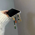 Beaded Phone Charm Lanyard - Butterfly Gourd Beaded Phone Chain [5W3V2GXJ]