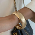 Kyndell Asymmetrical Resin Cuff Bracelet - Gold [ERIH44KA]