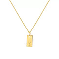 Initial Pendant Box Chain Necklace - Style Y (Yellow) [TG00RJ86]