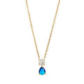 Birthstone Pendant Necklace - September (Clear) [FM0MVQ2E]