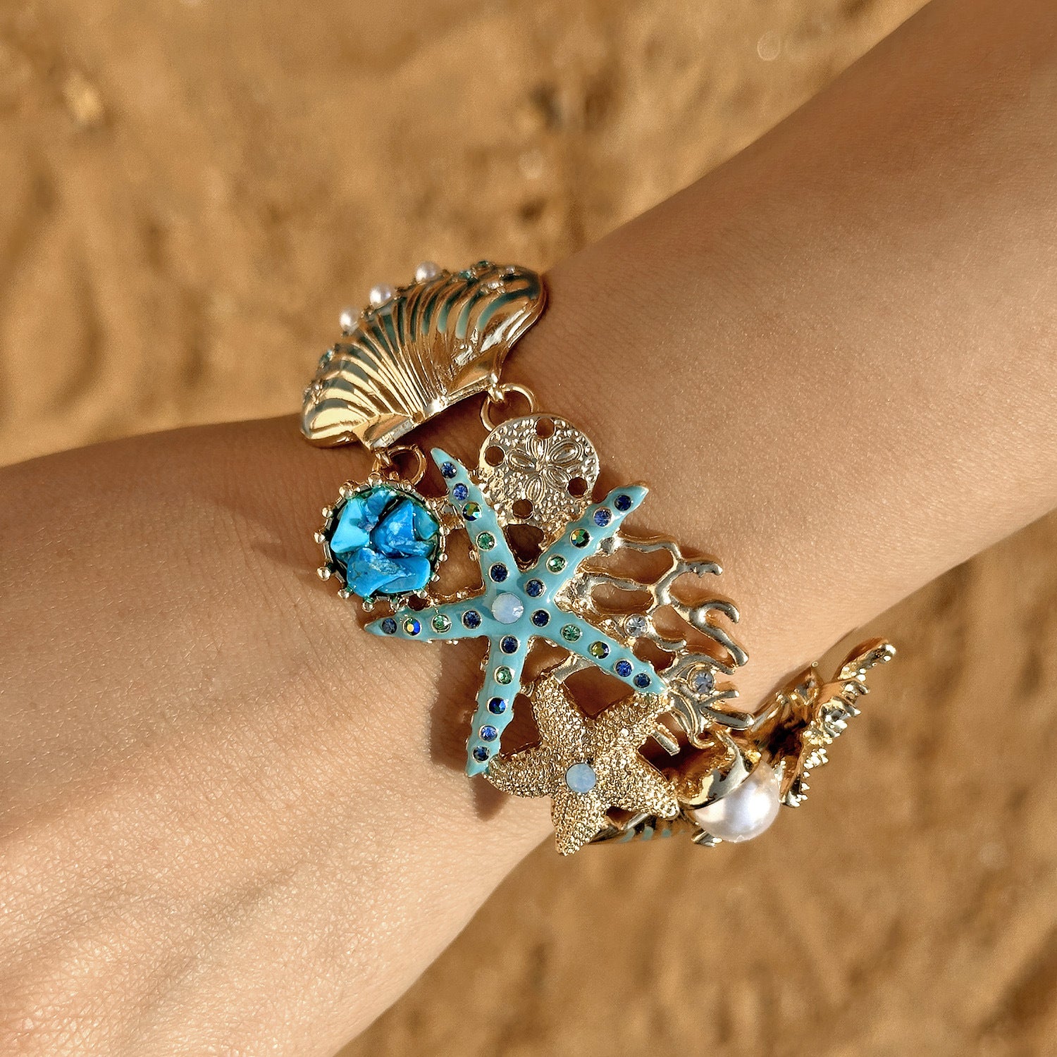 Mabel Coral Shell Pearl Set - Bracelet Style [KCUSVUW9]