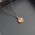 Zarah Monet Garden Necklace - Pink Rose Necklace [O5Y0IQV8]