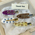 Malika Acetate Hair Clip - Four-piece Set