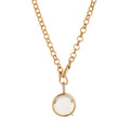 Floating Glass Locket Pendant Necklace - Round Clear Locket Necklace [KP6FIWII]