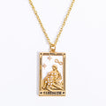 Erynn Gold-Plated Tarot Necklace - Strength [YNFA801S]