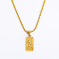 Erynn Gold-Plated Tarot Necklace - Golden Strength [GTK032PL]