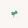 Openable Heart Locket Pendant Necklace - Three-Leaf Clover Charm [C97W7H4T]