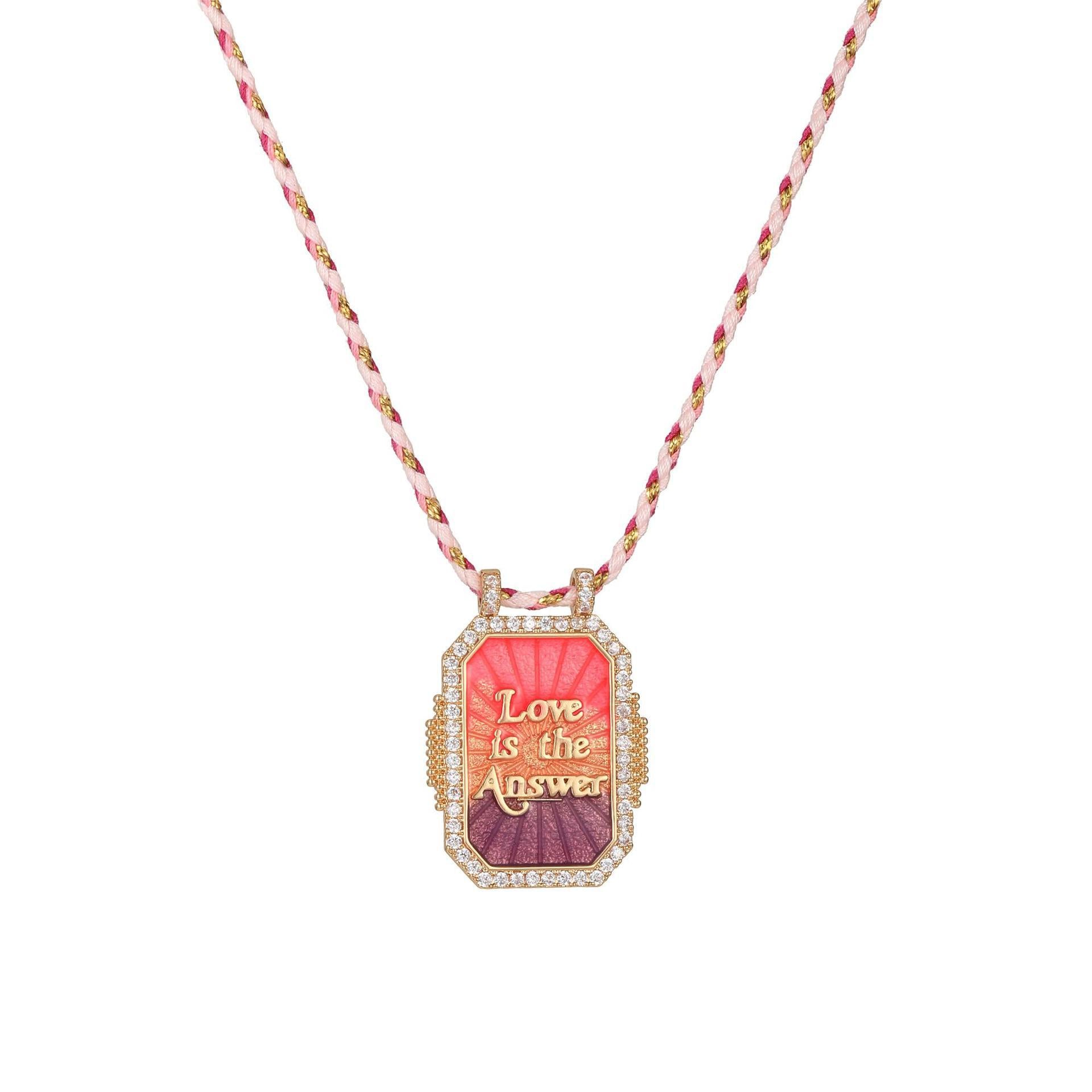Elouise Gilded Tarot Pendants - Love Necklace [MIP30UDS]