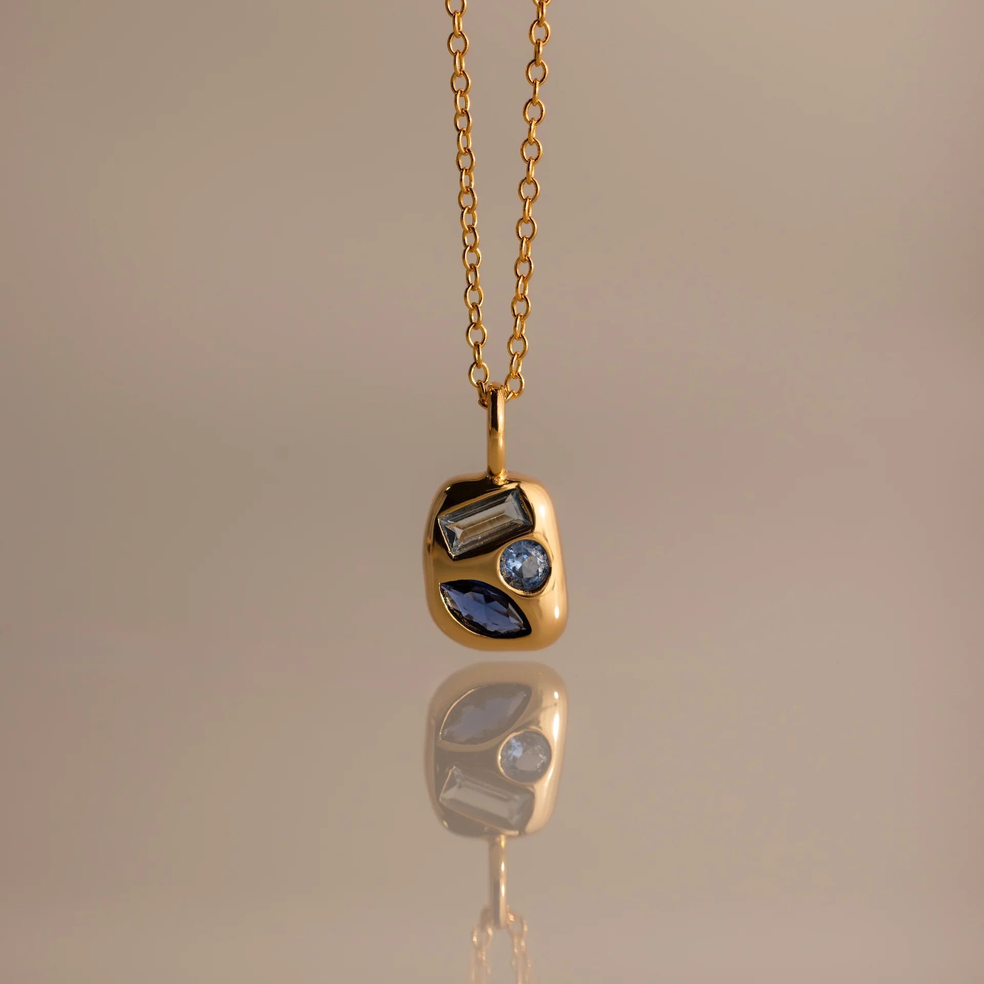 Birthstone Pendant Necklace - December Necklace [EJHX1D5M]