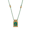 Artistic Tarot Inspired Pendant Necklace - Woodpecker (Gold) [6OGNIKZN]