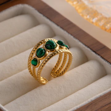 Royal Malachite Empress Ring