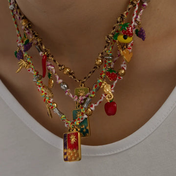 Cesia Sun Tarot Fruit Charm Necklace