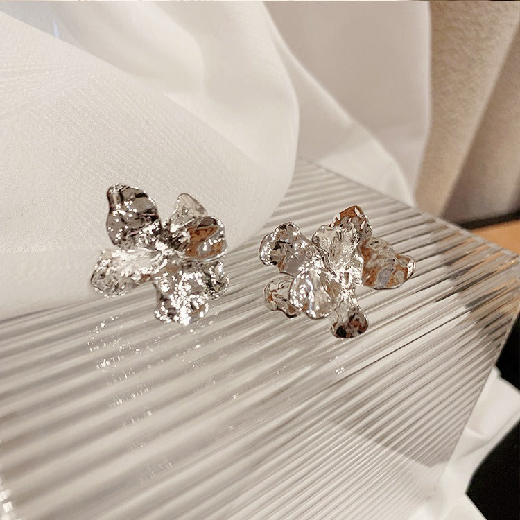 Ryla Sculptural Floral Studs