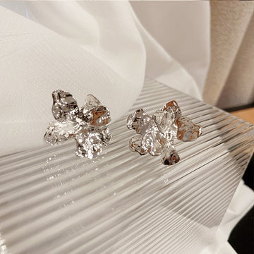 Ryla Sculptural Floral Studs