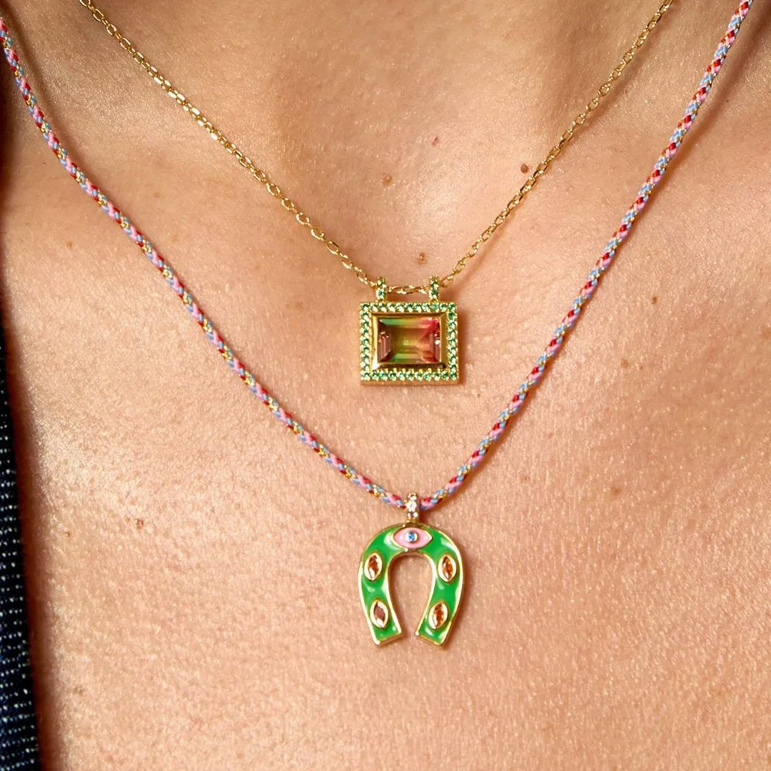 Keren Color Gem Statement Necklaces