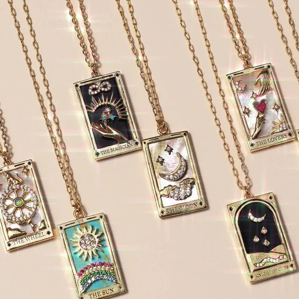 Erynn Gold-Plated Tarot Necklace