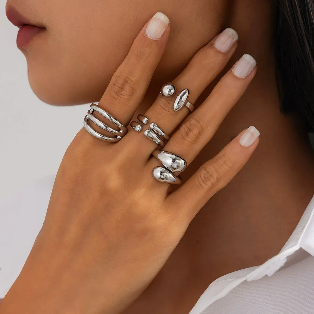 Sunnie 4 Piece Ring Set