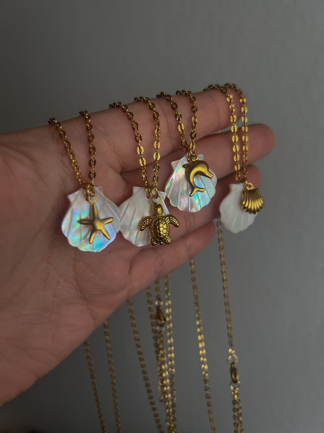 Susie Ocean Charm Shell Necklace