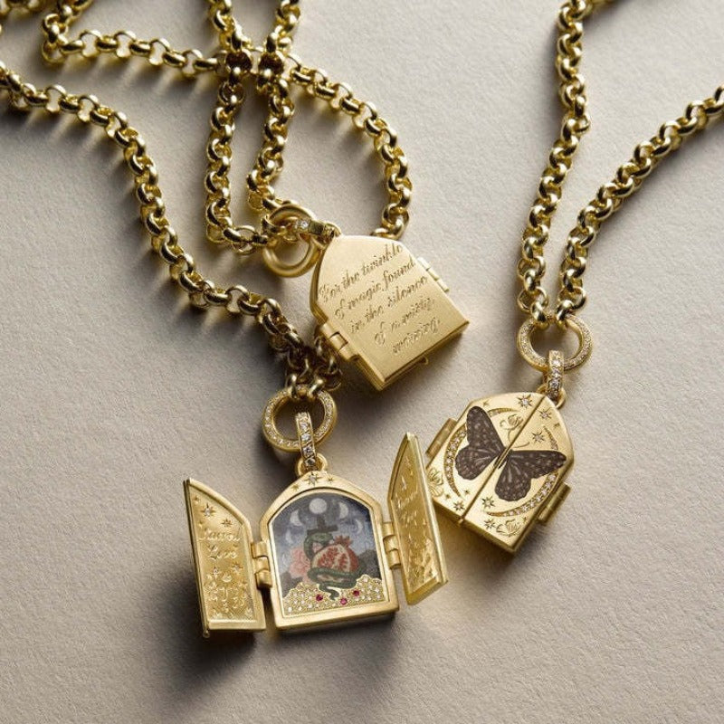 Belle Enchanted Locket Pendant Necklace