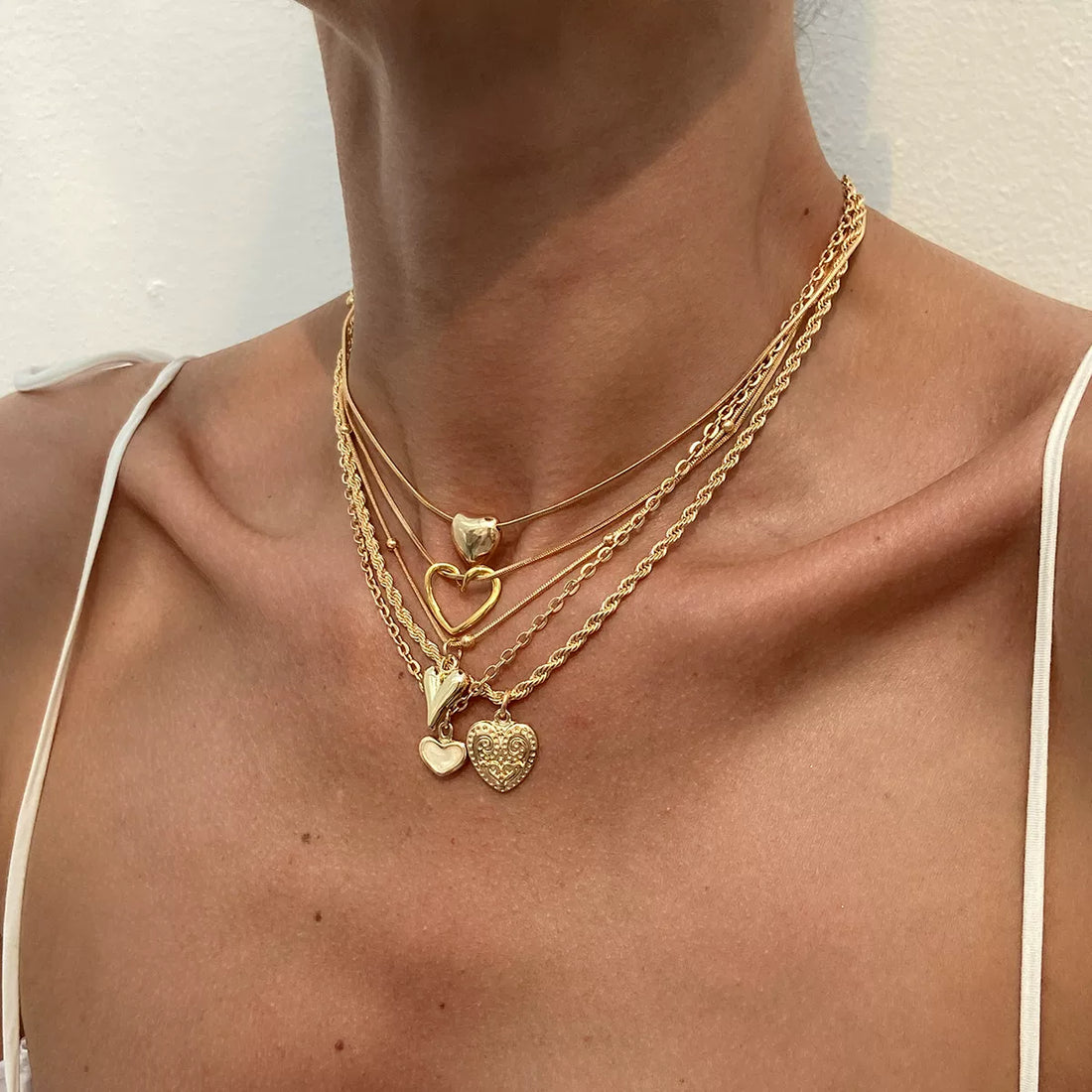 Missy Jewelry - Aadhya Heart Pendant Necklace Set