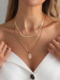 Missy Jewelry - Aaliah Layered Cross Medallion Necklace