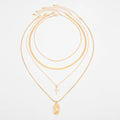 Missy Jewelry - Aaliah Layered Cross Medallion Necklace