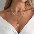 Missy Jewelry - Aaliah Layered Cross Medallion Necklace