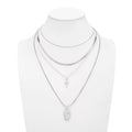Missy Jewelry - Aaliah Layered Cross Medallion Necklace