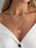 Missy Jewelry - Aaliah Layered Cross Medallion Necklace