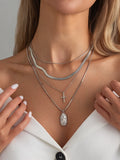 Missy Jewelry - Aaliah Layered Cross Medallion Necklace